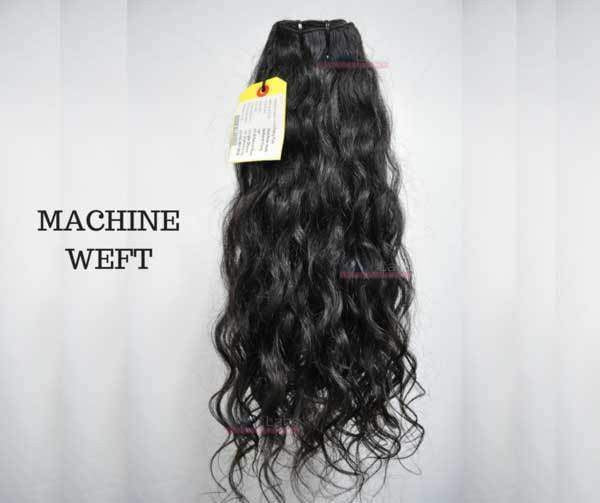 Remy Hair Machine Wefts - Natural Curly